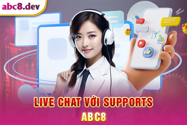 Sử dụng kênh live chat để trao đổi thông tin tại ABC8